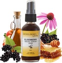 Mickelberry Gardens Elderberry Honey Propolis Spray - Natural Imune Support dan Throat Coat for Children and Adults (2 Ounces)