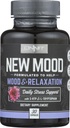 Hanya Tambahan Diet Mood Baru, Mood & Relaxation, Daily Stress Dukungan, Gluten Bebas, 30 Kapsul