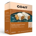 Bar Pengganti Kesehatan GO4IT Meal, Bar Nutrisi Protein Tinggi, Serat Tinggi, Kalori LOW, KETO ramah, Onthe- go, WlighLoss Food Bar, 7 / Box - (Vanilla Caramel Crunch)