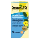 Senokot-S Dual Action Natural Vegetable Ingrediens Plus Stool Softtener Tablet, Docurate Sodium, Senna Konsentrasikan, Gentle, Bantuan Dalam Malam Dari Konstilasi Occasional, 30 ct
