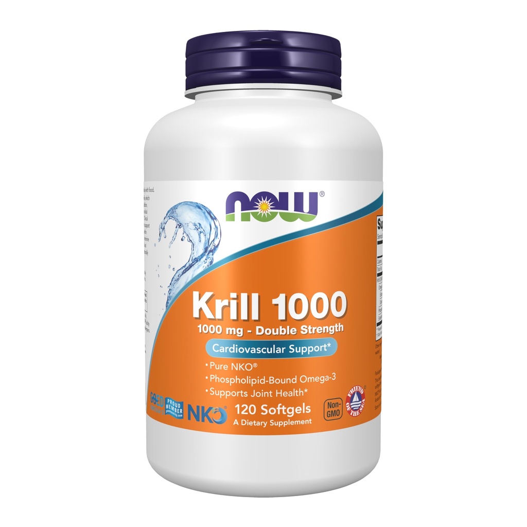 Sekarang Suplemen Makanan, Neptunus Krill, Kekuatan Dua 1000 mg, Phospholipid- Terikat Omega- 3, 120 Softgels