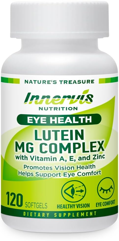 Lutein & Magnesium - Eye Health & Comfort Dukungan, Antioksidant, 120 Softgels