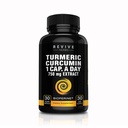 Curcumin Turmeric murni dengan Bioperin. Kekuatan super. Satu Capsule A Day, Veggie Turmeric Capsules dengan Black Pepper, Premium Joint Support dengan 95% Standardisasi Curcuminoid.