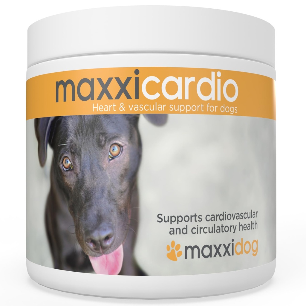 Maxxxpaws maxxicardio Heart & Cardiovascular Powder Suplemen untuk Dogs, 3.2oz