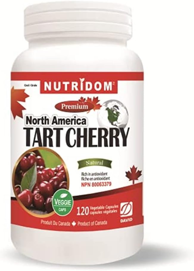 Nutridom North- American Tart Cherry 500mg-120 VCaps, Natural, Non- GMO