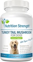 Turkey Tail Mushroom for Dogs to Dukung a Strong Ammune System, Propiness Gut Health, Antioksidant Activity & Inflamatory Relief, Reduce Fatigue & Boost Stamina, 120 Chewable Tablets