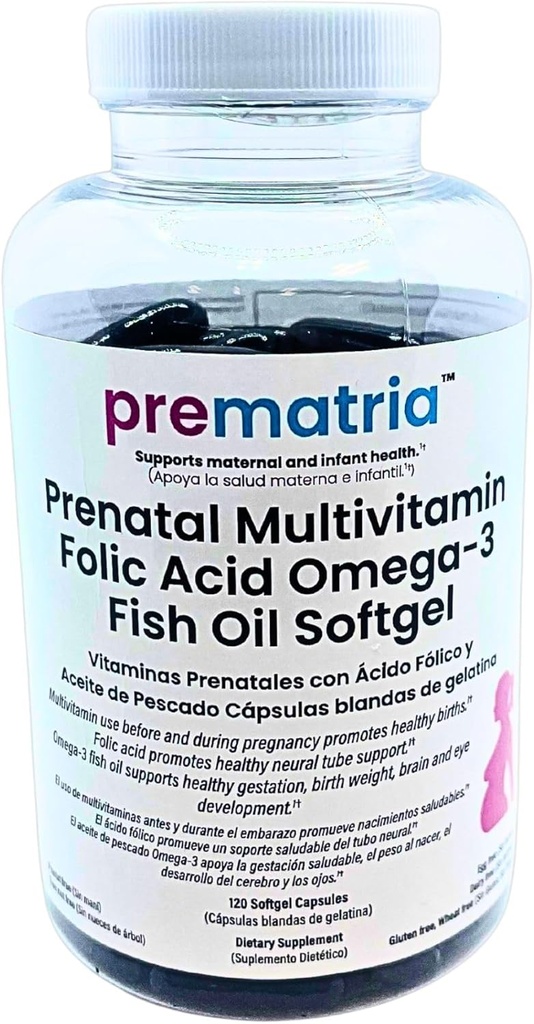 Prenatal Multivitamin Folic Acid Omega- 3 Fish Oil Softgel