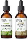 Wild & Organic Green Tea Ticture 2 fl oz & Licorice Tincture 2 fl oz
