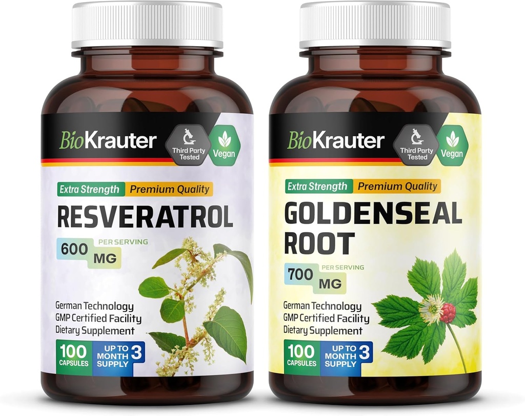 BIO KRAUTER Resveratrol 100 Kapsul & Goldenseal 100 Kapsul