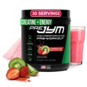 JYM Support Science Pra JYM Strawberry Kiwi Pre Workout Powder - BCAAs, Nootropics, Cretine HCI, Citrulline, Beta- Alanine, Betaine, Taurine, Huperzine 30 Servings