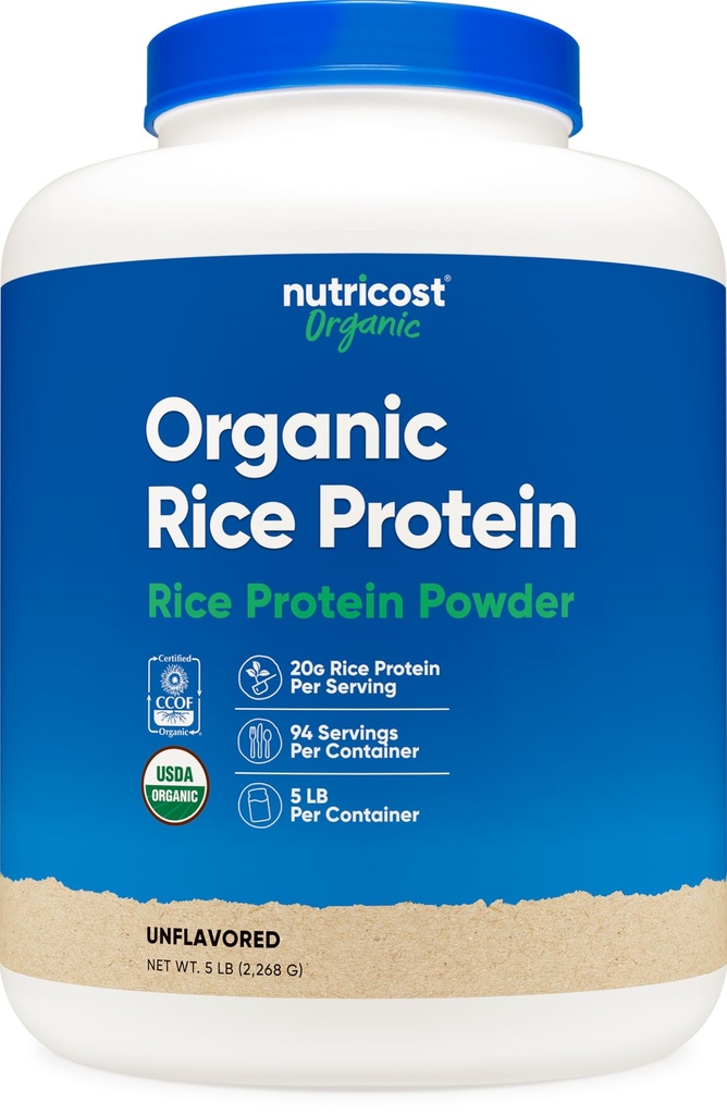 Powder beras organik (5 LB) - bebas Gluten-, GMO- Bebas (dari Brown Rice)
