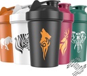JEELA SPORTS 5 PRACK Protein Shake Bottles untuk Protein Mixes -20 OZ- Dishwasher Safe Shaker Cup for Protein Shakes - Shaker Cup for Blender Protein Botol untuk Shakes Protein Shake Blender