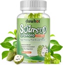Soursop Gummies 2000MG, Soursop Leaf & Fruts for Dewasa, Soursop Fruits w / Vitaminc C for Imune Dupport, AntioksidanDigetical Aid, Vegan, 60 Counts