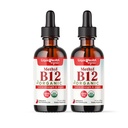 Liquid Drops with Tart Cherry Juice - Boost Energy, Immune Duption, Immune Memory & Concentration - USA Made, Vegan, Non-GMO (2 Pack)