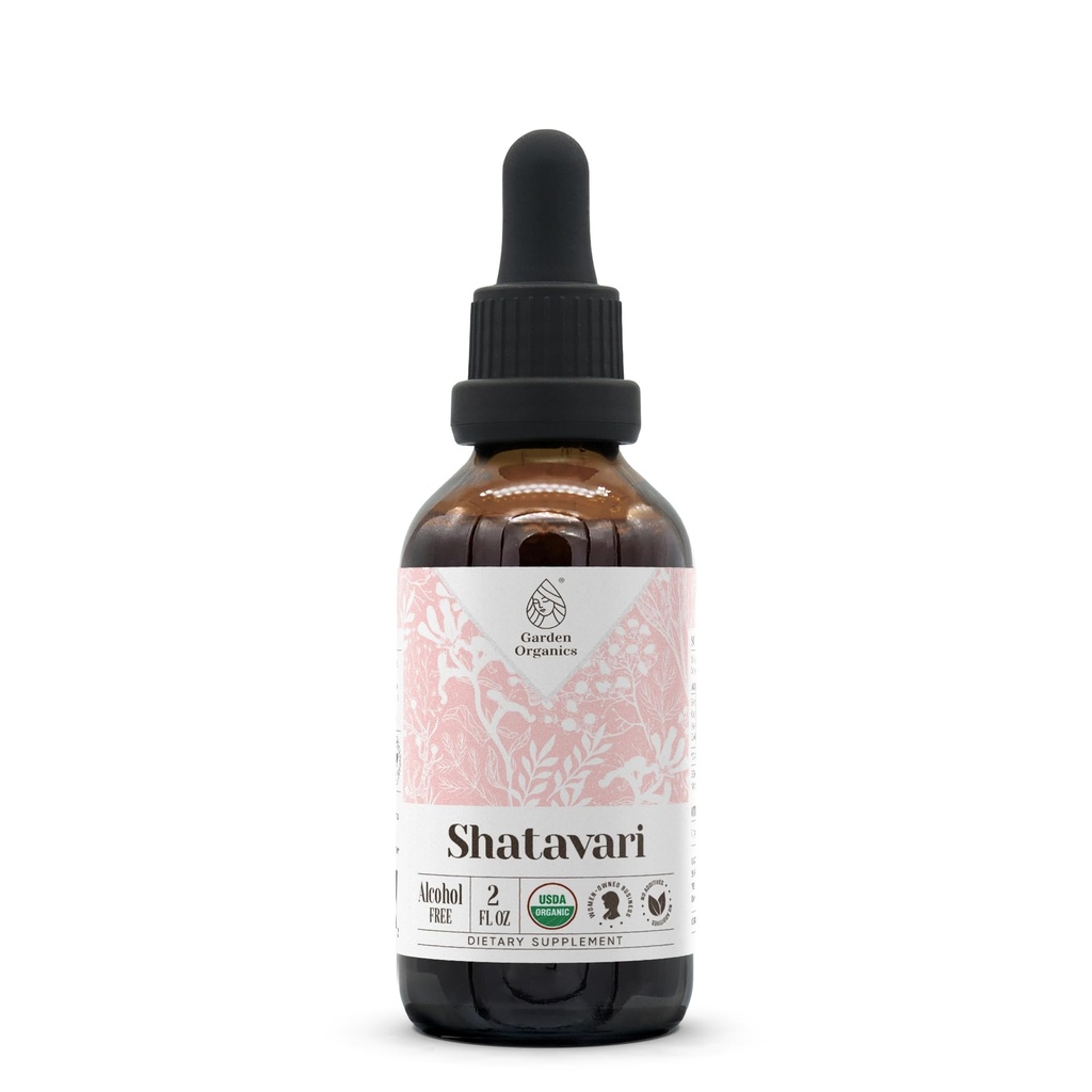 Shatavari USDA Organik Alcohol- Extract Bebas 124; Dietary Suplement, High- Potency Tarture 124; Natural Sertifikasi Organik Shatavari (Asparagus racemodus) Root Kering (2 oz)