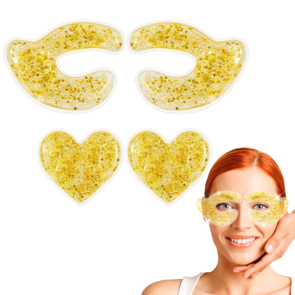 Bisa digunakan ulang Pads Gel Eye - Pendingin dan Pemanasan Eye Compress untuk Mengurangi Puffiniss, Circles, Wrinkles & Redness - Relief Sakit & Relaksasi