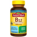 Nature Made Maximum Energy Vitamin B12 5000 mcg, Dietary Suplemen untuk Dukungan Metabolisme Energi, 60 Softgels, Supply 60 Hari