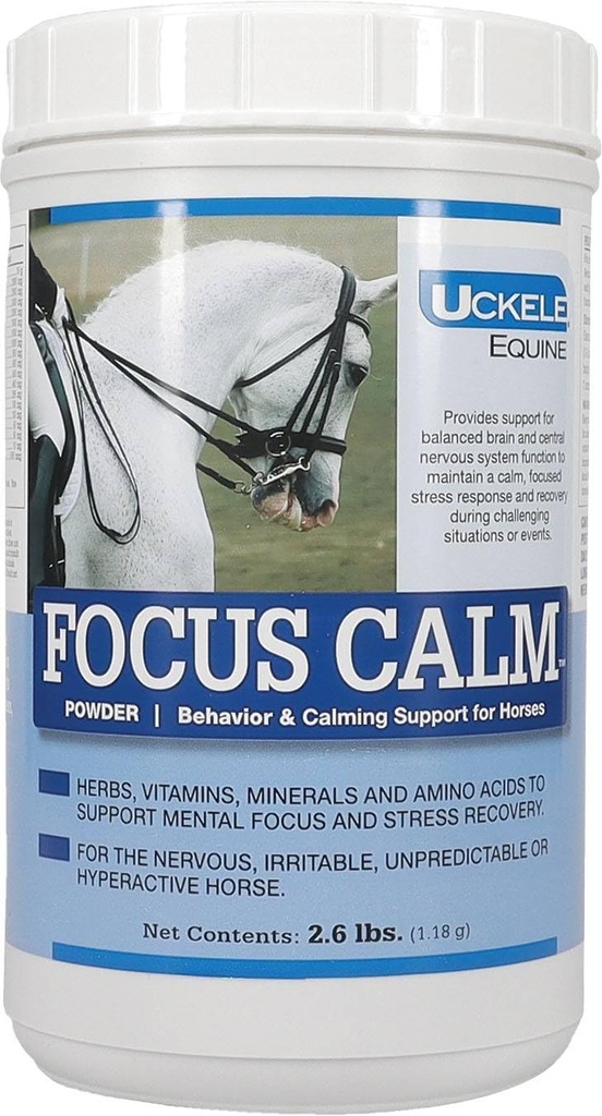 Suplemen Kuda Tenang Uckele - Tenang dan Perilaku untuk Kuda - Equine Vitamin & Mineral Tambahan - 2.6 pound (lb)