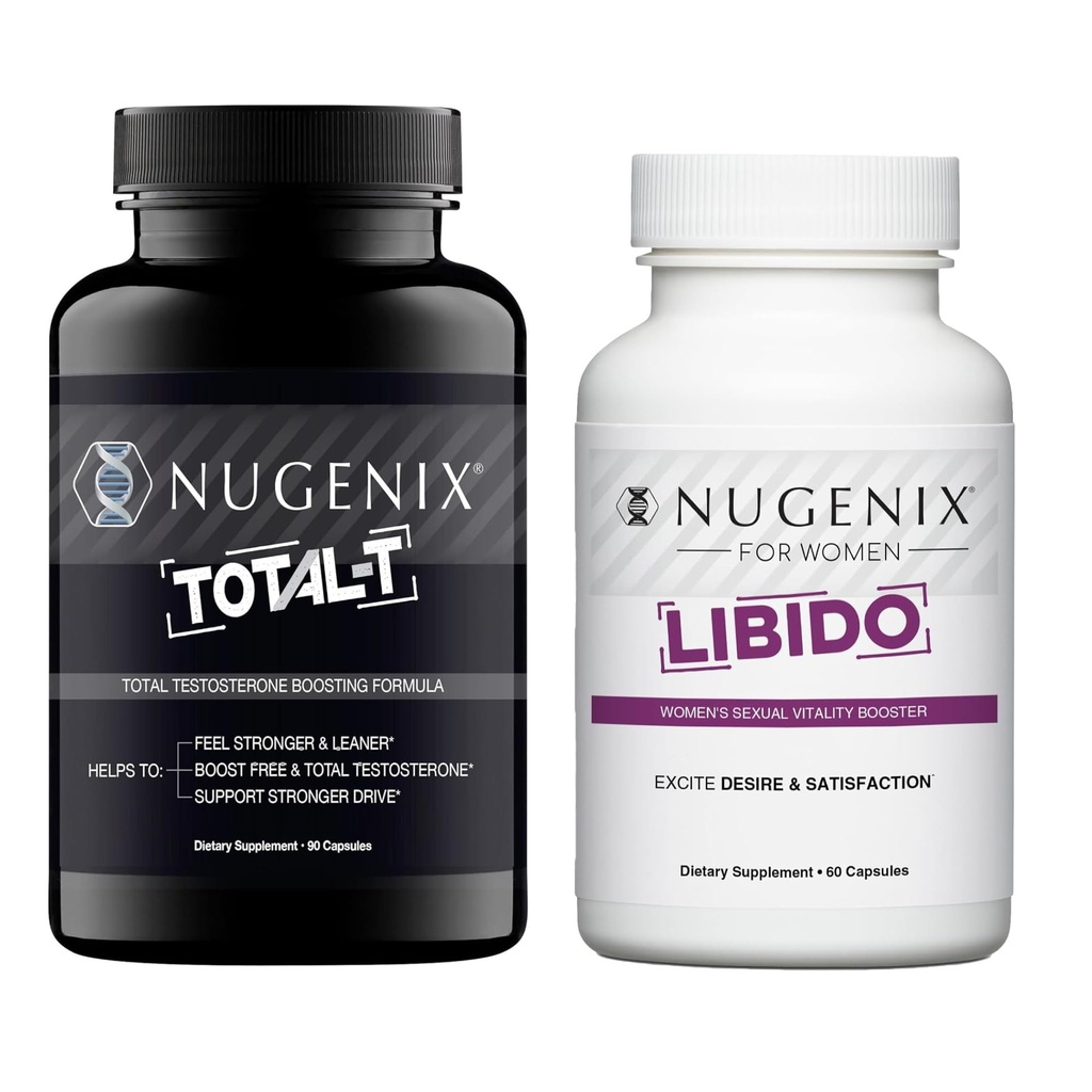 Nugenix Nya & Hes Bundle - Perempuan Libido dan Totall-T Testosteron Booster