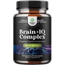 Suplemen Memori Nootropic untuk Dukungan Otak - Pil Memori untuk Boost Otak dan Boost Energi Alam Booster - Vitamin B12 Basopa Monnieri Rhodiola Roma DMAE Bikgo Biloba Phoshatidyserine - 60 Count