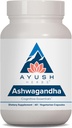 Ayush Herbs Ashwagandha Capsules - Ashwagandha untuk Pria & Perempuan, Aswaganda Suplemen, Powangda Root Murni Ashwaganda untuk Stress, 500mg per Pil - 60 Vegetarian Caplets (1 Count)