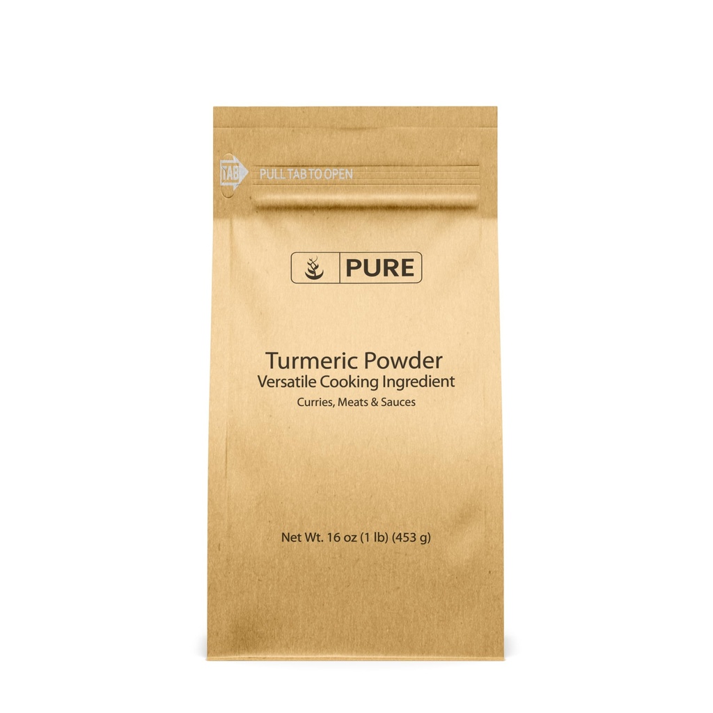 Murni Ingrediens Turmeric Powder (1 lb), Tingkat Pangan, Natural, Spicy Flavor, Curry, Rice, Eco- Friendly