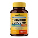 Sandhu Herbals Organic Turmeric Curcumin 120 Capsules with Bioperine Black Pepper Extract Supplement