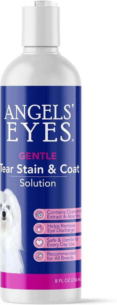 ANGELS 'EYES Solution Tear Seal untuk Dogs and Cats 14; 8 Solusi Oz untuk Area Eye and Face 124; Hapus Discharge, Dirt, Tear Stains, dan Muskus