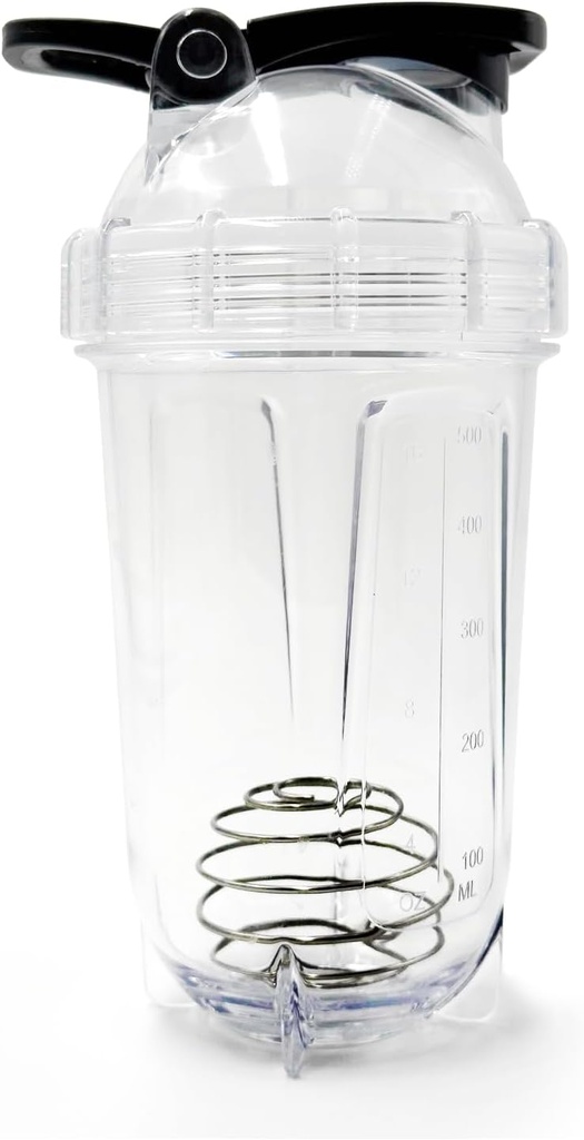 Blender Botol Shaker, 500ml / 16oz, Dishwasher Safe, Shatterproof, Portable Pre Workout Whey Protein Drink, Mixes Cocktails Shakes, hadiah untuk pria wanita, gajah putih hadiah untuk orang dewasa