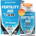 Suplemen Fertilitas Pria, Suplemen Fertilitas Lanjutan Untuk Pria Optimal Sperm Count Motilitas & TLevel Dengan Kaga Root, Tribulus Terrestris, Zinc, CoQ10, Pre Conception untuk-Nya, 90 Caps