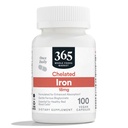365 oleh Whole Foods Market, Cheriated Iron 18mg, Vegan, 100 Kapsul