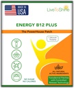 Live To Shine B12 Energy Plus Topical Patch - Energy and Focus Support for Women and Men - 30- Day Suppply - USA Made