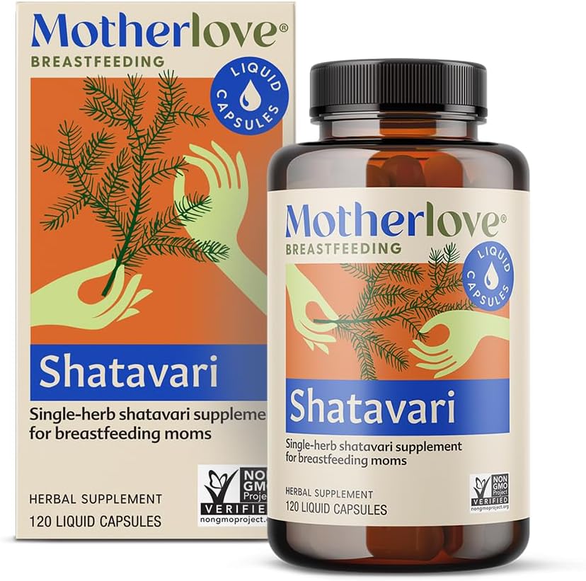 Ibu Shatavari (120 Liquid caps) Suplemen Lactation untuk Mendukung Suplai Susu Breast Selama Menstruasi - Non-GMO, Organik Herbs, Vegan, Kosher