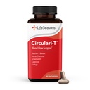 LifeSeasons Circular- T - Blood Circulation Suplement - Support Artery, Capillary & Vein Health - Butcher 's Broom, Ginkgo, Cayenne, Grape Seed & Horse Chestnut - 90 Capsules