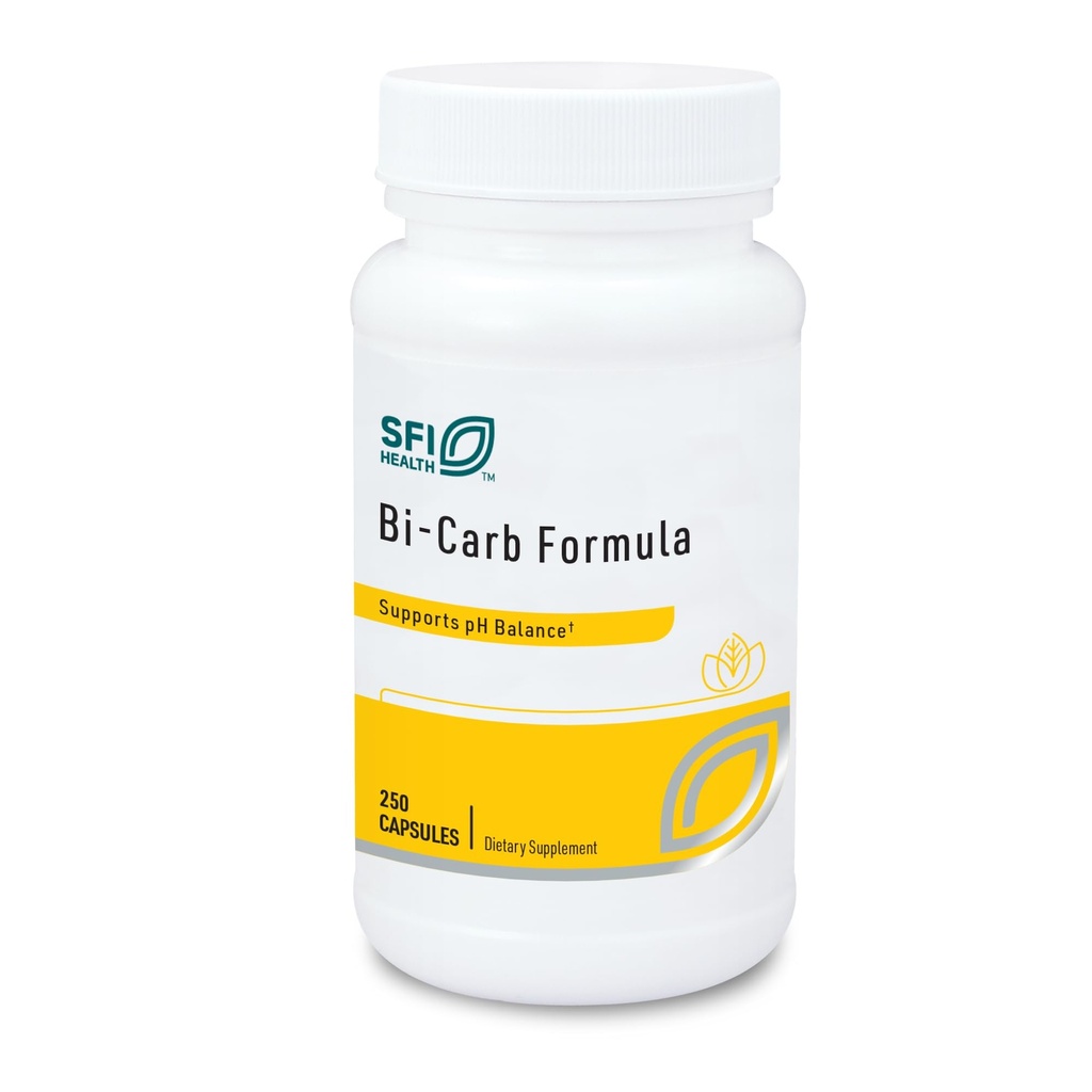 SFI Health Sodium Bikarbonat & Potasium Bikarbonat Suplement - Komponen Kunci Bantuan Pertahankan PH sehat (Acid / Base) Keseimbangan - Dukungan Gastraintestinal - Bi- Carb Formula Mula (250 Katup)