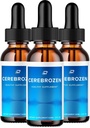 Cerebrozen Tinnitus Ear Drops - Cerebrozen 24, Cerebrozen Liquid Drops, Cerebrozen Drops for Ear Relief (3 Pack - 180 ML)
