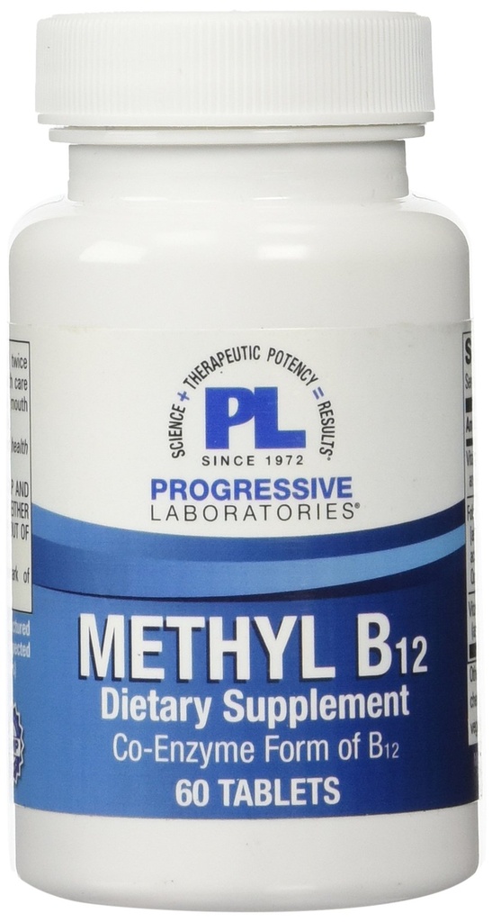 Progressive Labs Metil B12 Suplemen, 60 Count