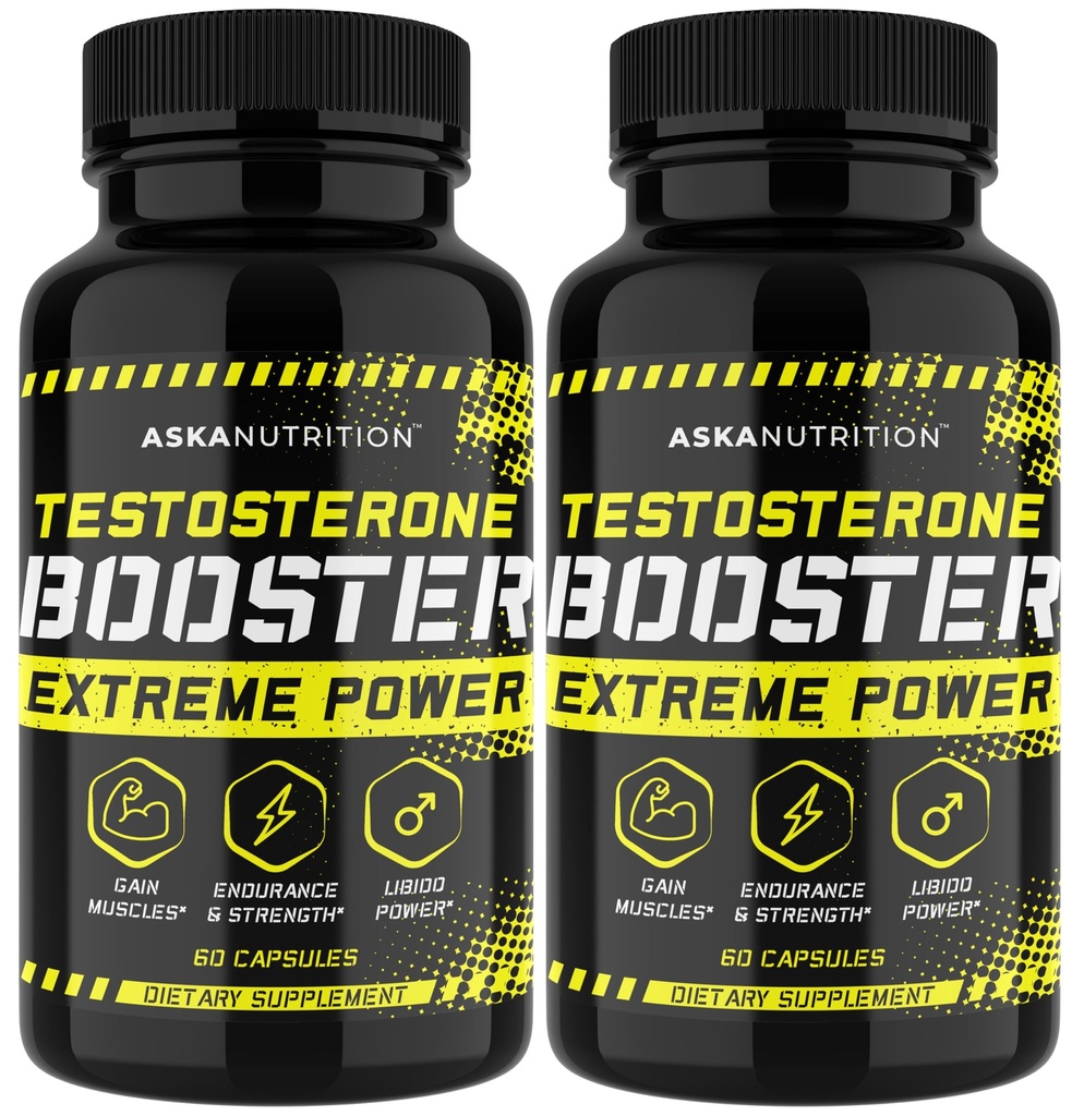 Testosteron Booster for Men - Male Enhancing Suplement with Horny Goat Weed & Tongkat Ali - Muscle Builder Pills - Natural Test Booster Increated Desire, Energy, Stamina, Libido