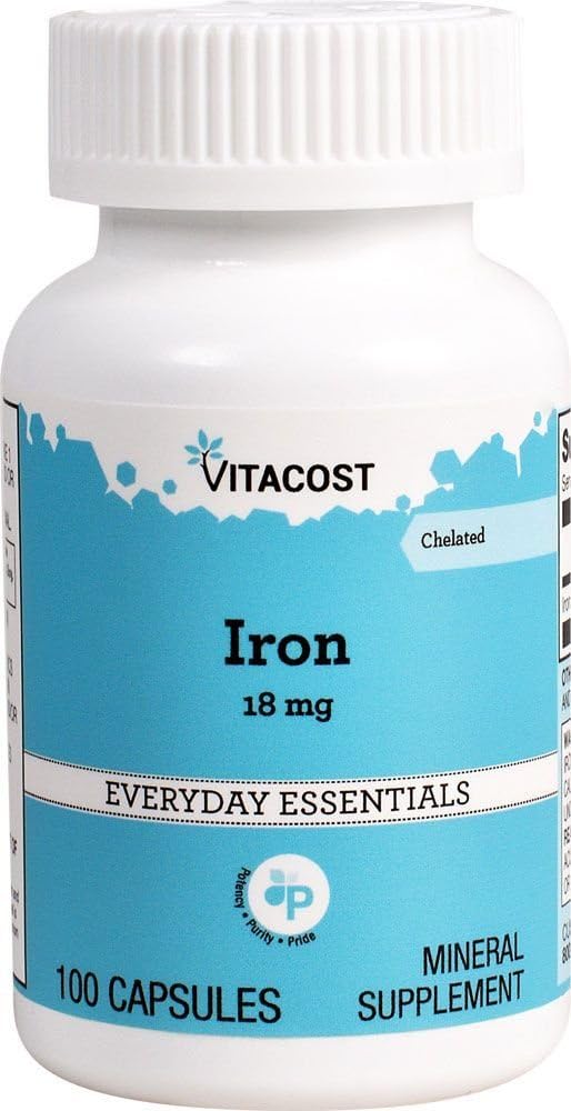 Vitacost Iron - 18 mg - 100 Kapsul