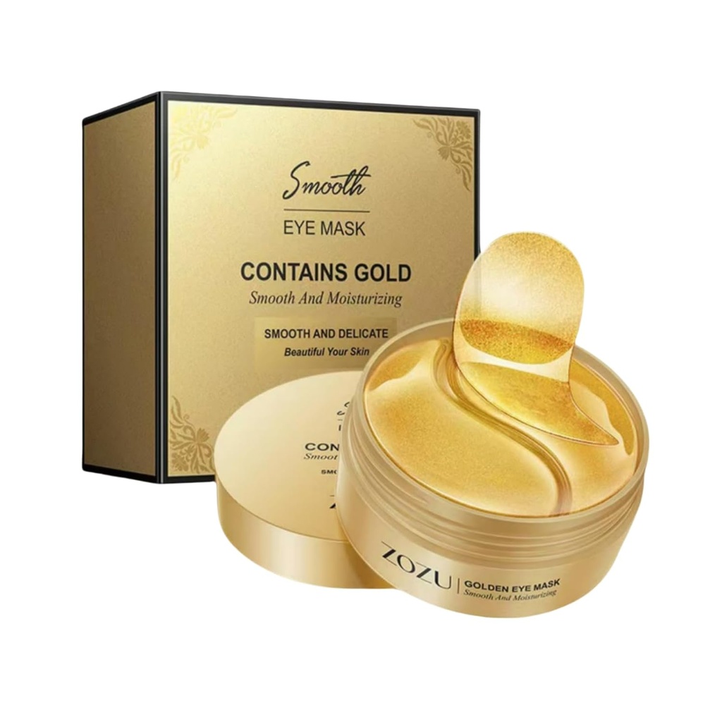 Hyaluronic Acid Eye Patch (Hapus Lingkaran Gelap, Eye Bags, Eye Care, Wrinkles, Puffy Eyes, Skin Cushioning) - Anti- Aging Moisturising 60PCS. Untuk pria dan wanita.