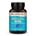 Dr. Mercola Krill Oil untuk Anak-Anak - 320 mg Krill Oil - MSC Sertifikasi - Mendukung Pembangunan Otak & Tubuh - Fospholipid Form untuk Absorpsi - Non-GMO, Gluten-Free & Soy- 60 Capsules