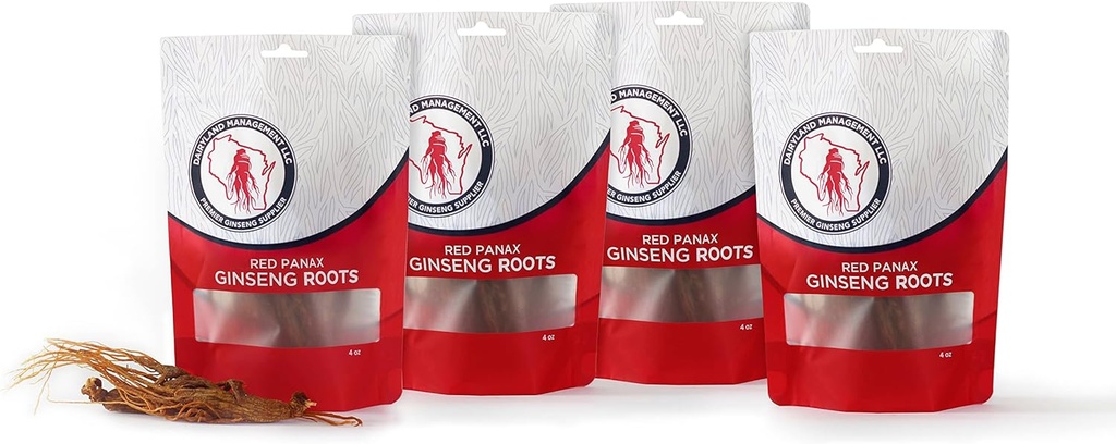 Dairyland Management LLC 16 oz Pack of Korean Panax Ginseng Root - Authenc Panax Ginseng - Non-GMO, Gluten Free Ginseng Root - Gunakan Ginseng dalam Soup, Tea, Congee