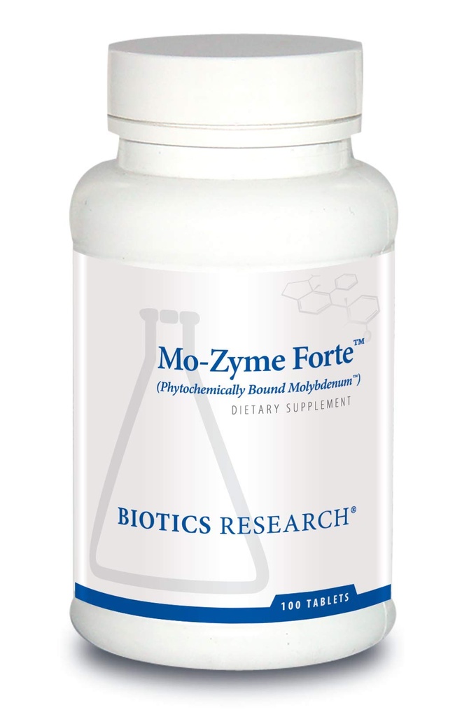 Biotika Research MoZyme Forte Molybdenum 150 mcg, Dukungan Liver, Detoksifikasi, Element Trace Estible, Metabolisme Sehat, Dukungan Antioksidant 100 Tablet