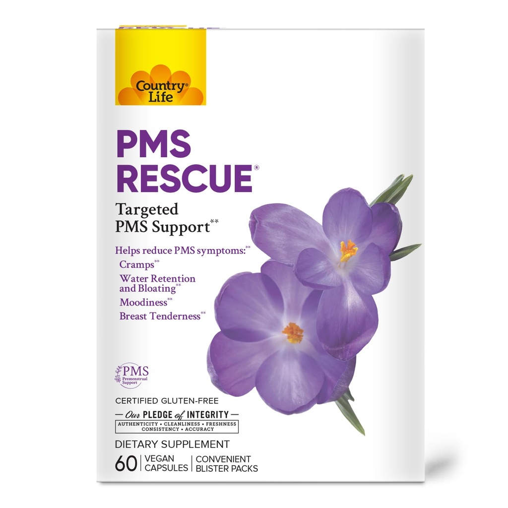 Country Life Women 's PMS Rescue 60 VevCap