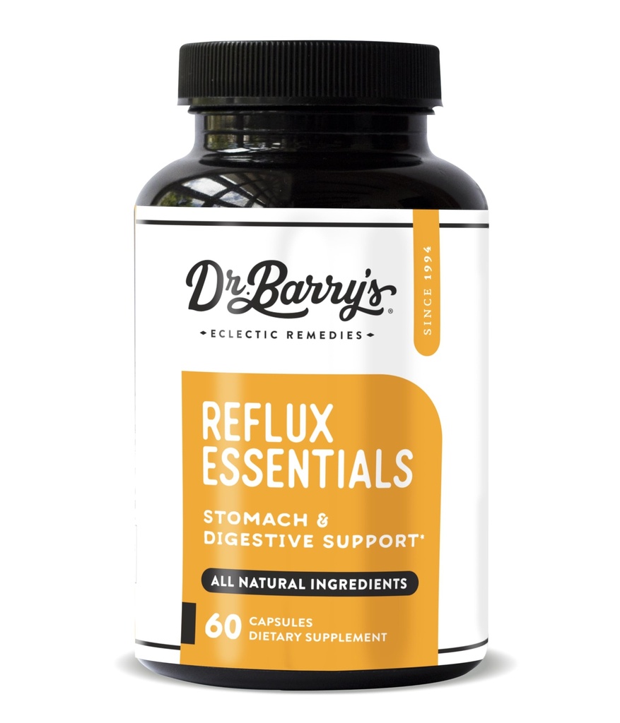 Dr Barry 's Reflux Esensials - Dukungan Alam untuk Kesehatan Digestif dan Perut, 60 Kapsul - 30 Hari (1)