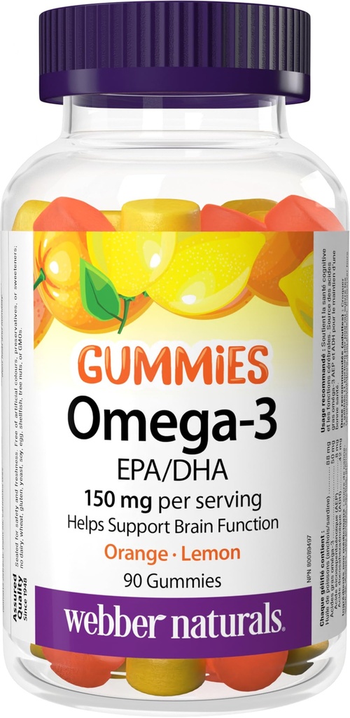Webber Omega -3 Gummies 50 mg EPA / DHA