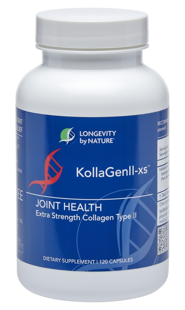 Panjang umur oleh Alam KollaGen II-xs - Collagen dengan Glucosamin dan Chondroitin, 120 Tambahan Dieter