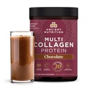 Nutrition Hydrolyzed Collagen Peptides Powder dengan Proposer, Chocolate Multi Collagen Protein untuk Perempuan dan Pria dengan Vitamin C, 40 Servis, Supports Skin dan Nails, Gut Health, 16.65oz
