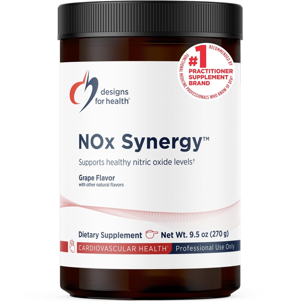 Design untuk Sinergi Nox Kesehatan - Minum Mix Powder untuk Mendukung Tingkat Nitric Sehat - L-Arginine, Creatine, L-Citrulline + More - Pra Workout