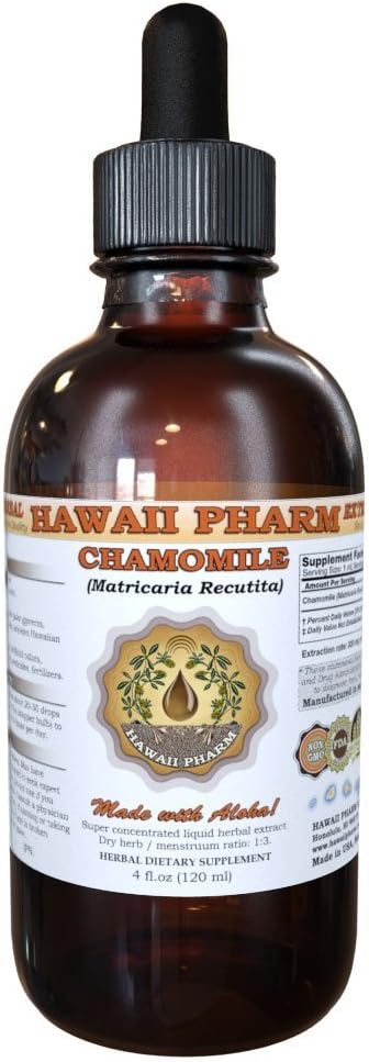 Extract Cromomile Advanic Chamomile (Matricaria Recutata) Suplemen Tincture 4 oz